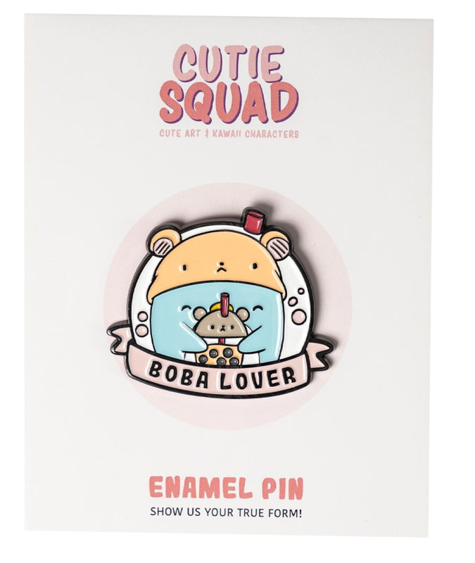 Cutiesquad Enamel Pin - Penguin Boba Lover