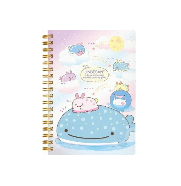 Notebook San-X Jinbesan Umi Usagi - Roze
