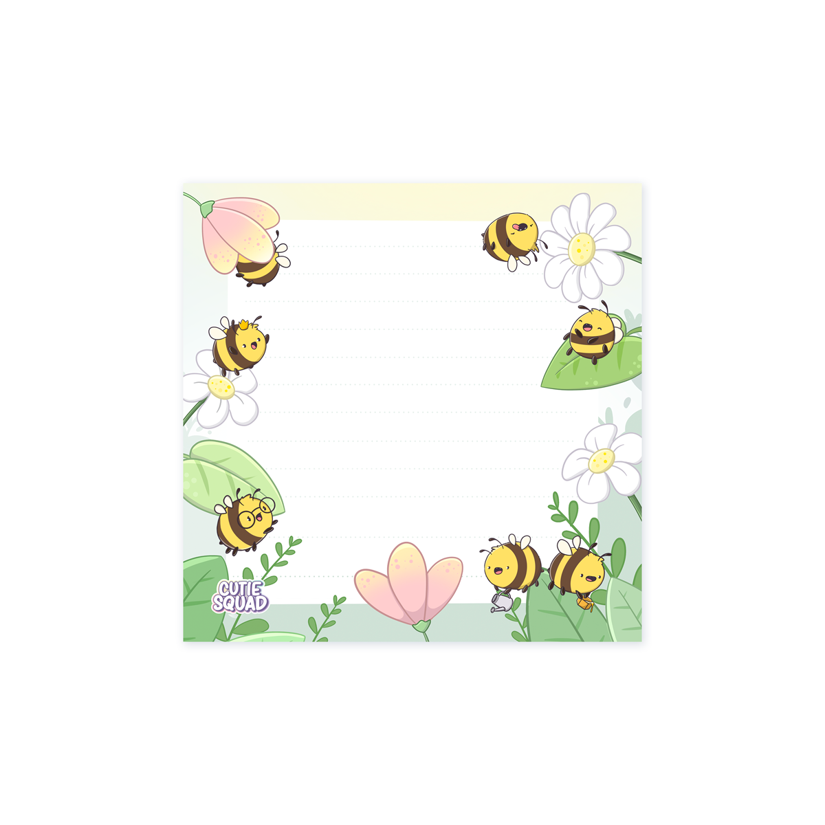 Mini Sticky Notes - Kawaii Bees - Cutiesquad
