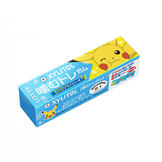 Pokémon Pikachu chewing candy xylitol
